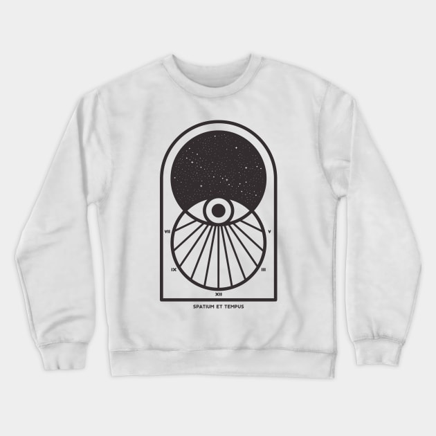 Space and Time Crewneck Sweatshirt by Thepapercrane